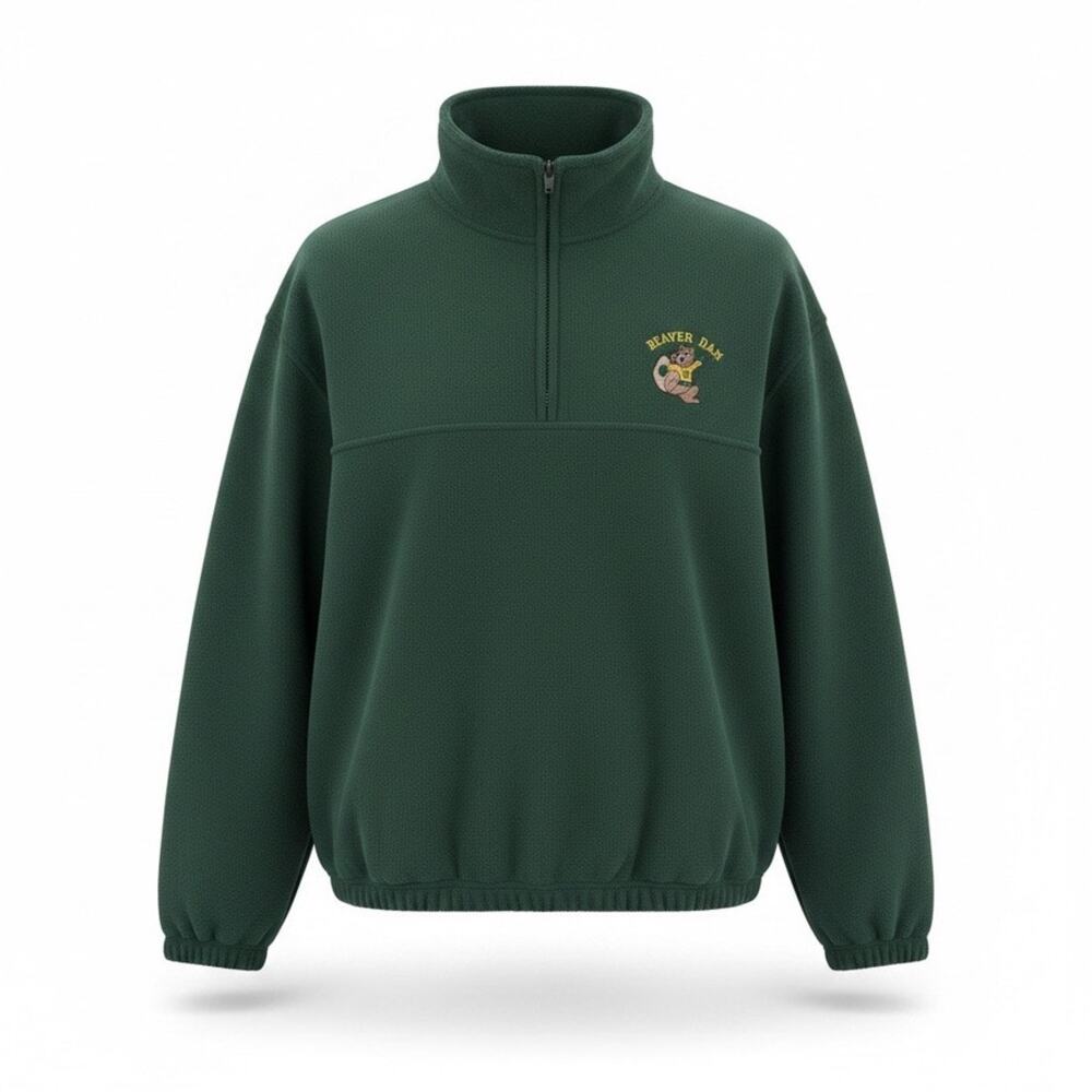 UW Beaver Dam Golden Beaver 1/4 Zip Fleece Pullover L